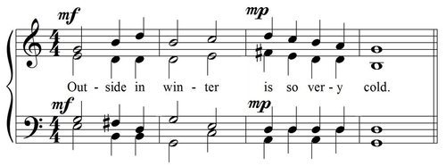 UMT Modern Vocal Score Dynamics with Lyrics in Close Score
