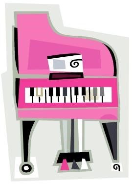 pink piano