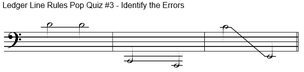 Ledger Line Rules for Melodic Intervals