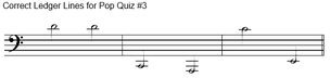 Ledger Lines for melodic intervals