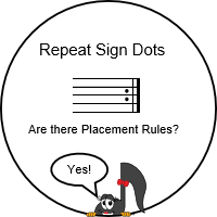 Repeat Sign Dots