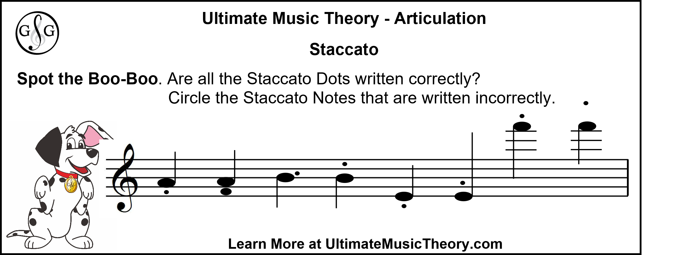 UMT Articulation - Staccato Spot the Boo-Boo
