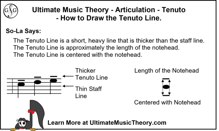 UMT Articulation - Tenuto - How to draw it