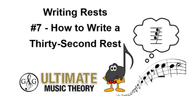 Writing Rests #7 – Thirty-Second Rest