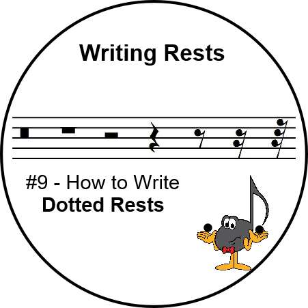 Writing Rests - Dotted Rest - UltimateMusicTheory.com