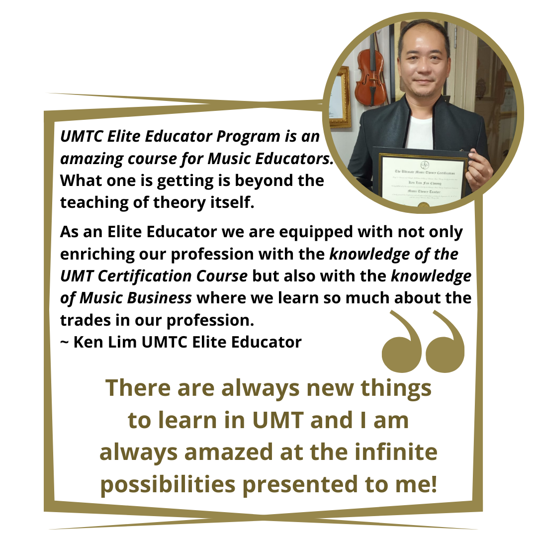 Ken Lim UMTC ELITE EDUCATOR testimonial
